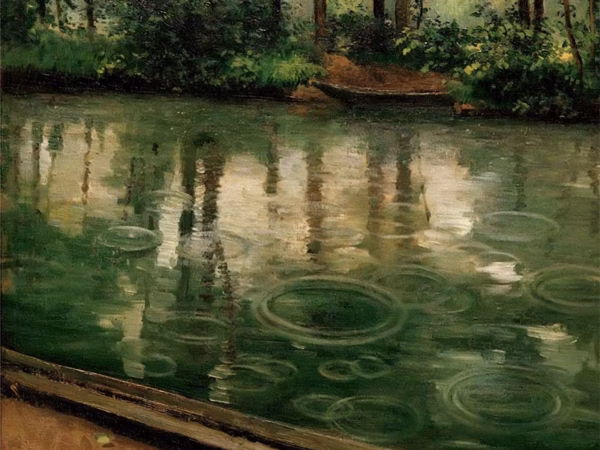 'The Yerres, Effect of Rain', Gustave Caillebotte, oil on canvas, 1875.