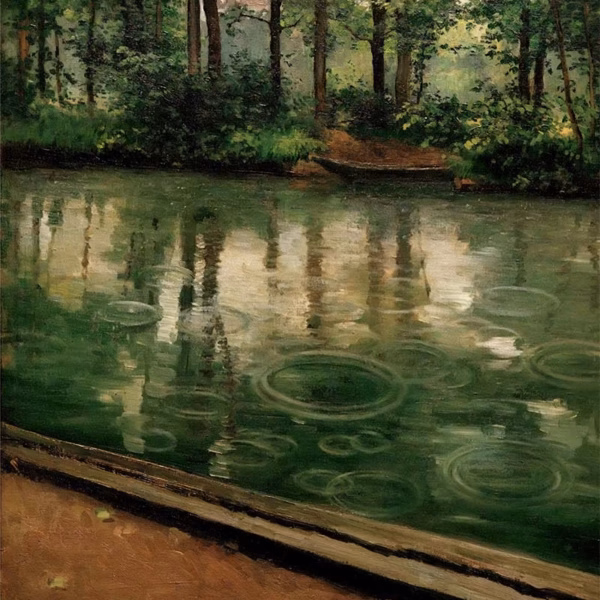 'The Yerres, Effect of Rain', Gustave Caillebotte, oil on canvas, 1875.