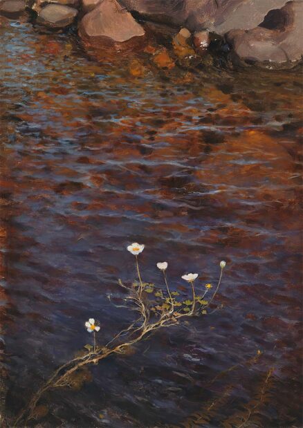 'Pond Water Crowfoot', Eero Järnefelt, oil on canvas, 1895.