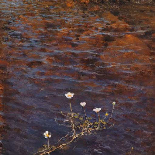 'Pond Water Crowfoot', Eero Järnefelt, oil on canvas, 1895.