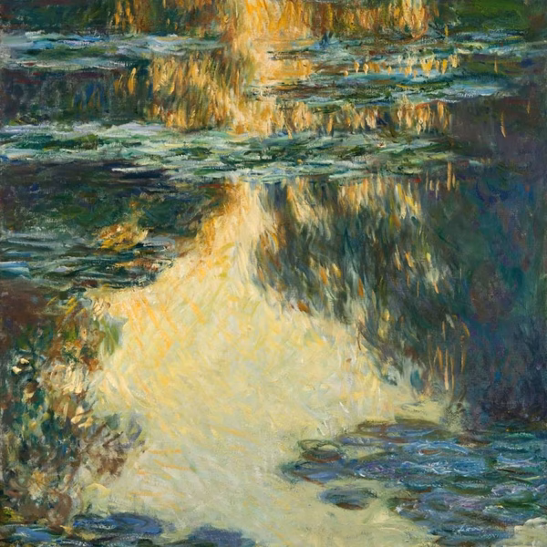 'Water Lilies', Claude Monet, oil on canvas, 1907.