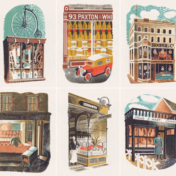 Eric Ravilious High Street Postcard Collection (Part I).