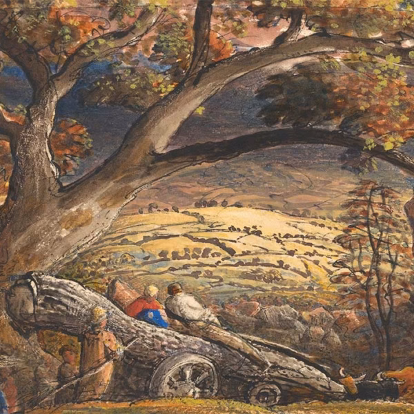 ‘The Timber Wain’, Samuel Palmer, watercolour, gouache & black ink, 1833/34.