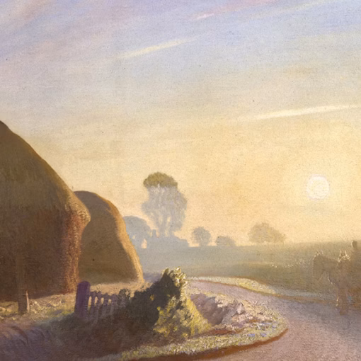 ‘Sunrise in September’ George Clausen, oil on canvas, 1924.