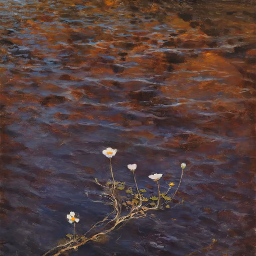 'Pond Water Crowfoot', Eero Järnefelt, oil on canvas, 1895.