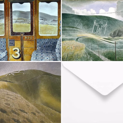 The Eric Ravilious Hill Figure Greetings Card Collection (No. 1).