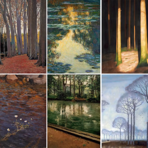 Woodland and Waterways Postcard Collection Panel