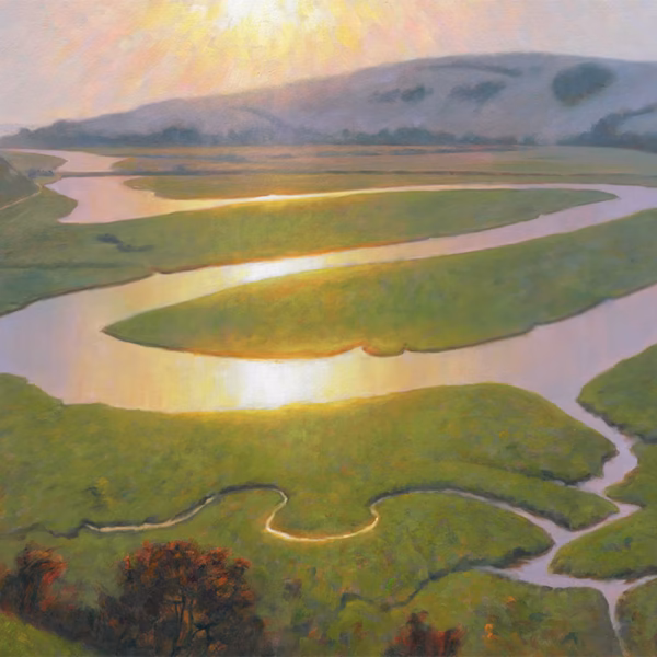 ‘Cuckmere Meanders to Seaford Head', Mark Harrison, 2012.