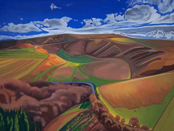 ‘The Sun Horse’, Anna Dillon, oil on wood, 2021.