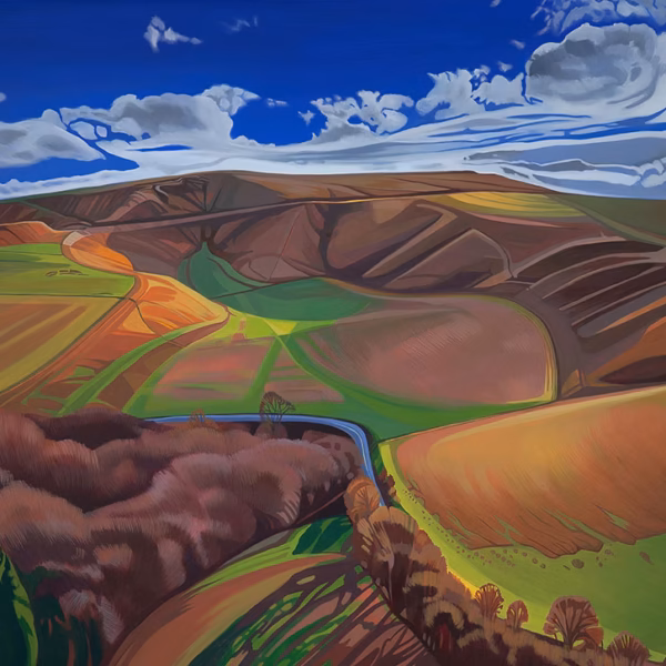 ‘The Sun Horse’, Anna Dillon, oil on wood, 2021.