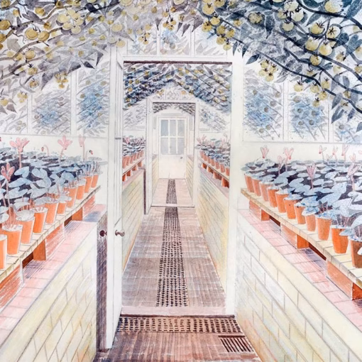 Eric Ravilious Greenhouse: Cyclamen and Tomatoes