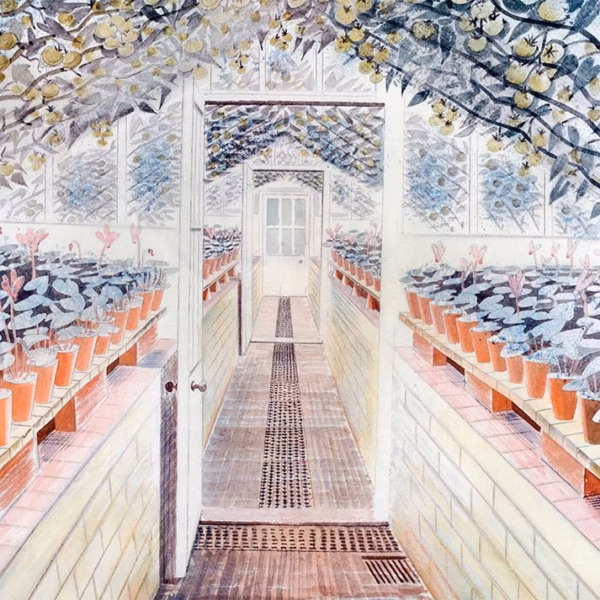 Eric Ravilious Greenhouse: Cyclamen and Tomatoes
