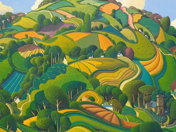 ‘Five Lanes’, Jo March. Acrylic on canvas.
