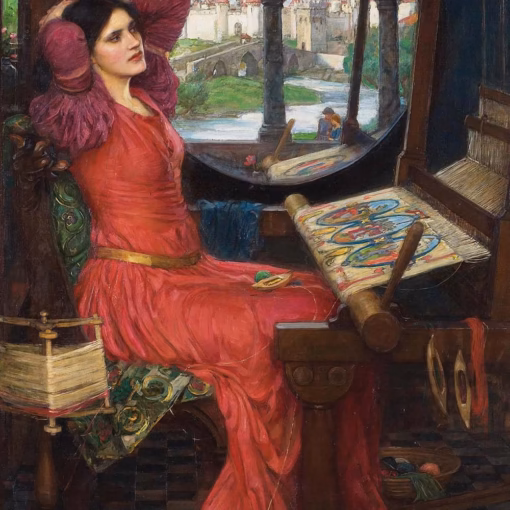 'I am Half-Sick of Shadows, said the Lady of Shalott', John William Waterhouse, oil on canvas, 1916.