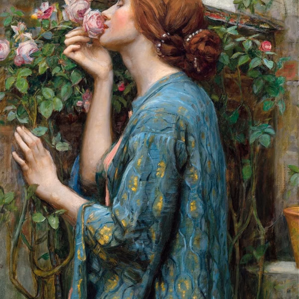 'The Soul of a Rose', John William Waterhouse, oil on canvas, 1908.