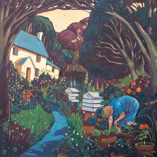 ‘Mabel’s Garden’, Jo March. Acrylic on canvas.