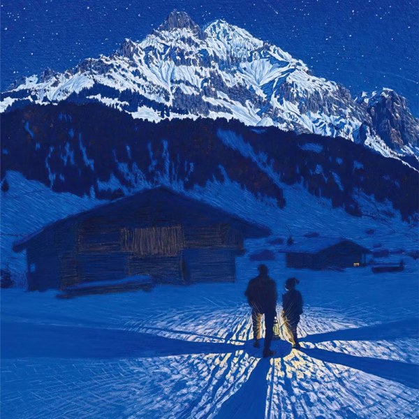 Christmas Cards: 'Evening Atmosphere', Waldemar Fink, oil on canvas, 1912.