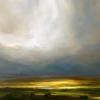 ‘Distant Storm’, Harry Brioche, oil on board.