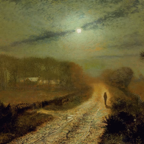 ‘Moonlit Landscape', John Atkinson Grimshaw, oil on board, 19th century.