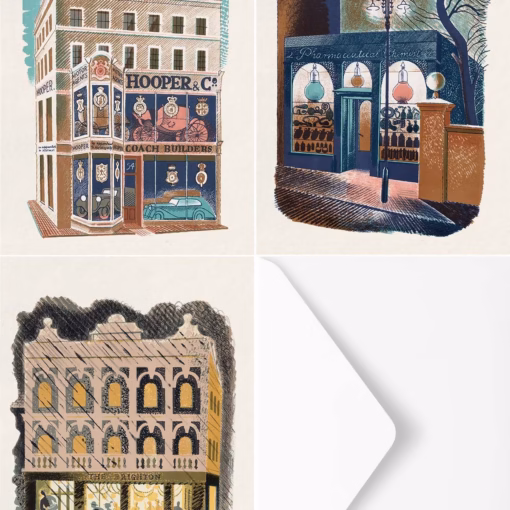 The Eric Ravilious High Street Greetings Card Collection (No. 1).