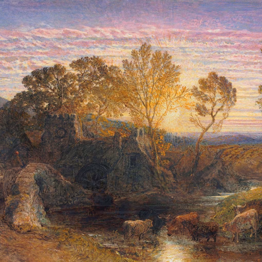 ‘The Golden Hour', Samuel Palmer, watercolour & gouache, 1865.