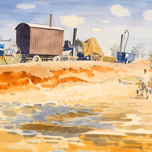 ‘Drought', Eric Ravilious, watercolour, September 1933.