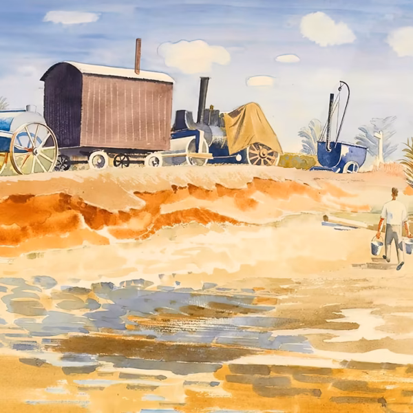 ‘Drought', Eric Ravilious, watercolour, September 1933.