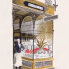‘Oyster Bar’, Eric Ravilious, colour lithograph, 1938.