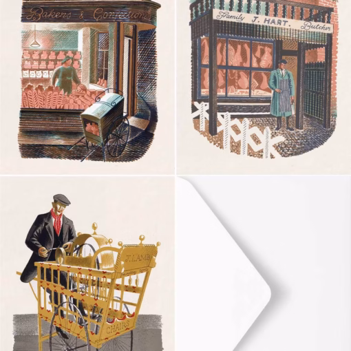 The Eric Ravilious High Street Greetings Card Collection (No. 3).