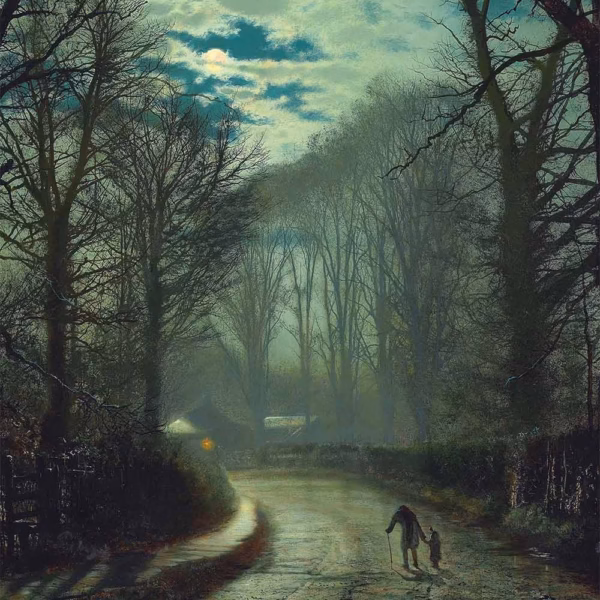 John Atkinson Grimshaw Cards: ‘Nearing Home’, John Atkinson Grimshaw, oil on canvas, 1872.