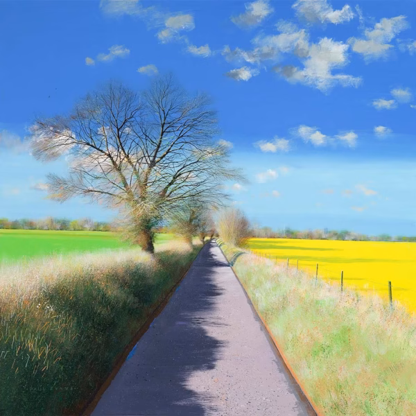 ‘The Beginning of Spring’ Paul Evans, acrylic on canvas, 2021.