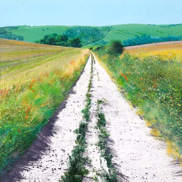 ‘Pathway to Little Heaven’, Paul Evans, acrylic and ink on paper, 2019.