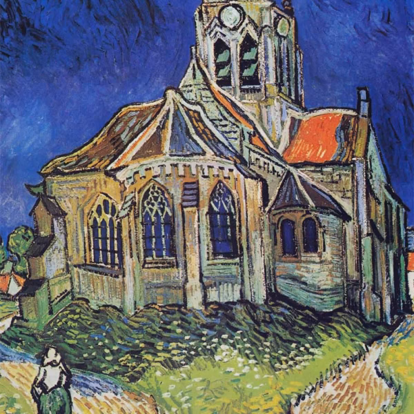 ‘The Church in Auvers-sur-Oise’, Vincent van Gogh, oil on canvas, 1890.
