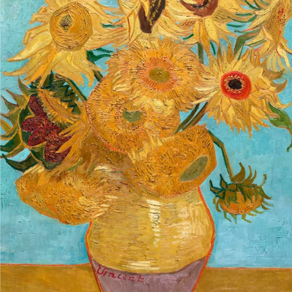 ‘Vase with Twelve Sunflowers’, Vincent van Gogh, oil on canvas, 1888-89.