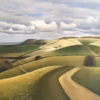 ‘Ridgeway’, Tim Woodcock-Jones, oil on canvas, 2019.