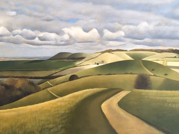 ‘Ridgeway’, Tim Woodcock-Jones, oil on canvas, 2019.