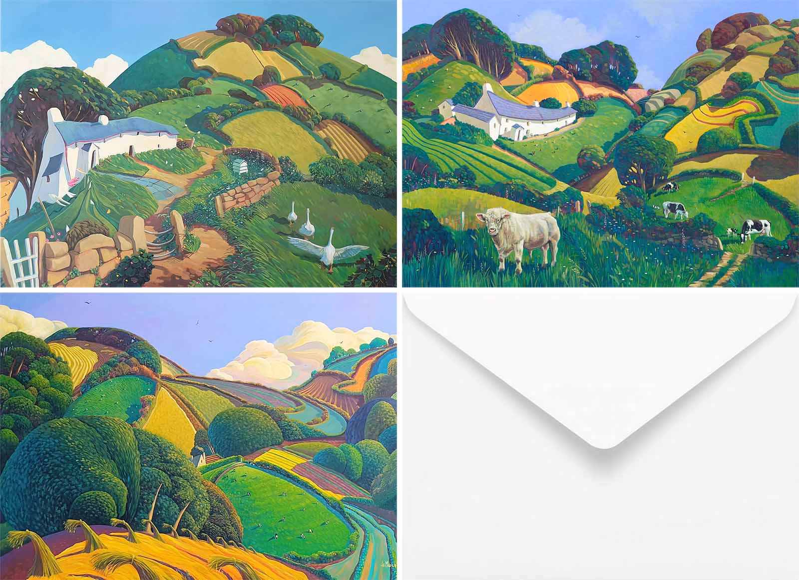 The Jo March 'Geese, Kine and Corn' Greetings Card Collection.