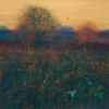‘The Going Down of the Sun’, Paul Evans, acrylic on canvas, 2022.