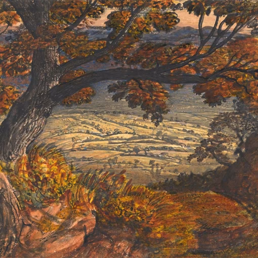 ‘The Weald of Kent', Samuel Palmer, watercolour & gouache, 1833/34.