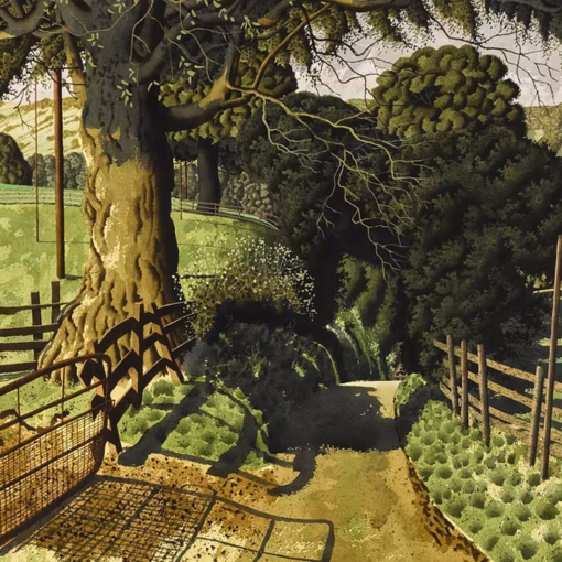 'Near Braithwaite', Simon Palmer, watercolour, ink and gouache, 2006.