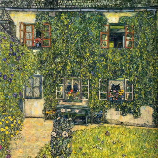 ‘The House of Guardaboschi’, Gustav Klimt, oil on canvas, 1912.