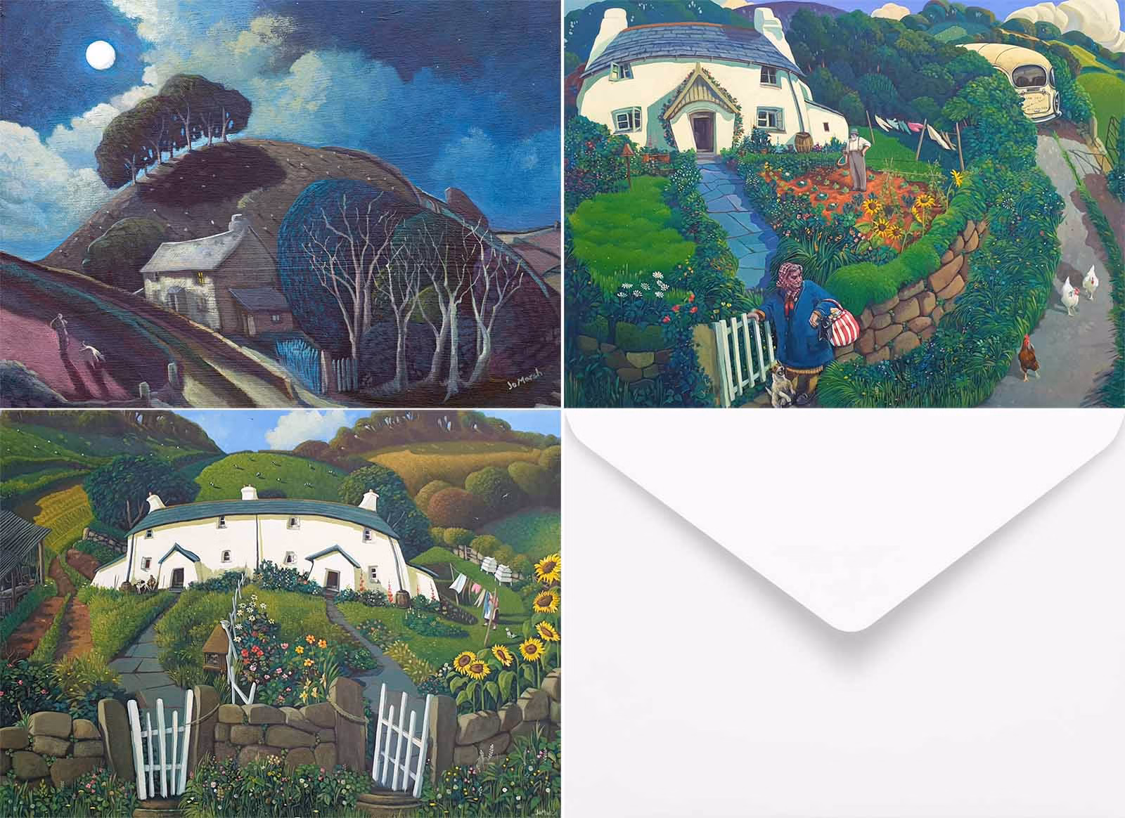 Jo March Cards: 'Neighbours and Night Visitors' Greetings Card Collection.