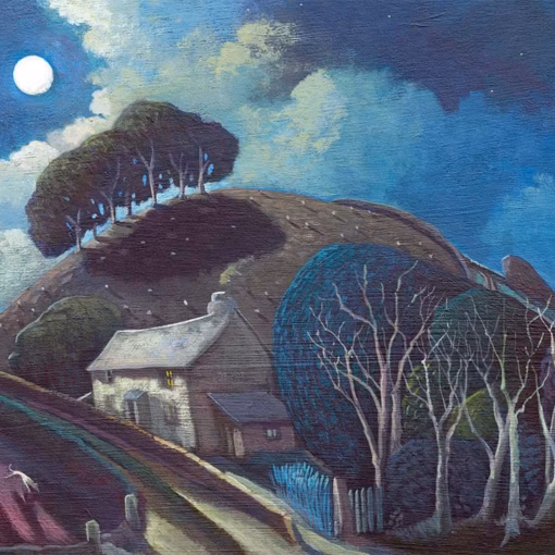 ‘Homecoming’, Jo March, acrylic on board.