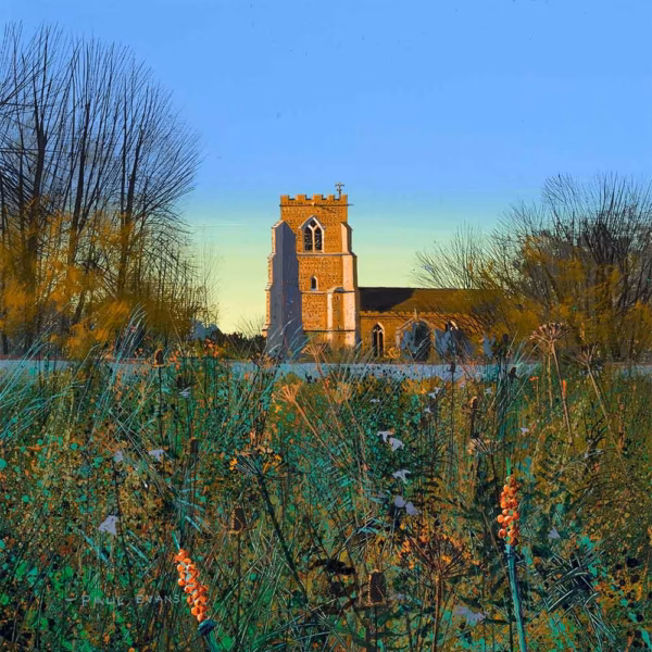 ‘Magic Light’, Paul Evans, ink & acrylic, 2022.