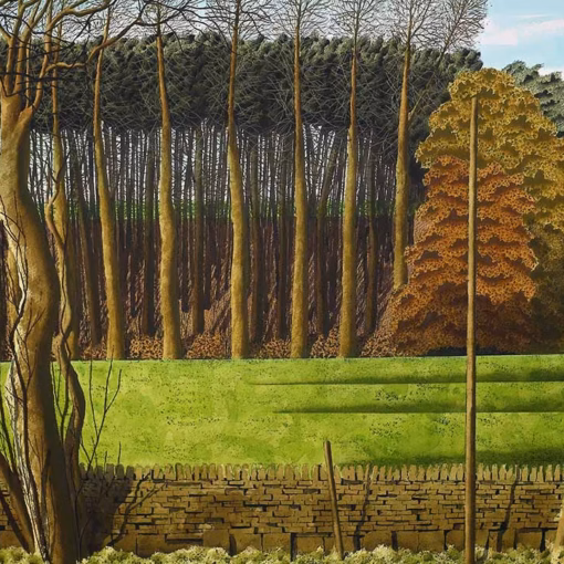 ‘The Paddock Wood’, Simon Palmer, watercolour with ink and gouache, 2023.