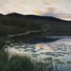 Kitty Keilland Greetings Card: ‘Summer Night’, Kitty Keilland, oil on canvas, 1886.