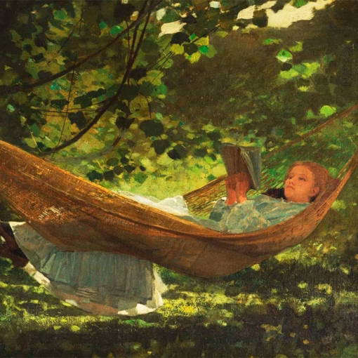 ‘Sunlight and Shadow’, Winslow Homer, oil on canvas, 1872.