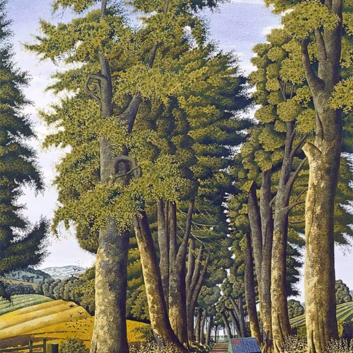Simon Palmer Postcards: 'The Turnpike', Simon Palmer, watercolour, ink and gouache, 1999.