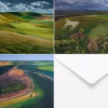 Anna Dillon Greetings Cards: Wessex Airscapes 3 Panel.