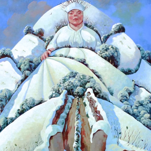 Jo March Christmas Cards: 'Winter Bride', Jo March, acrylic on canvas.